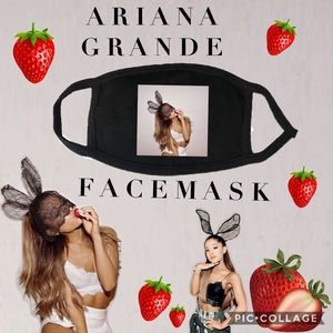 Ariana Grande bunny ears face mask